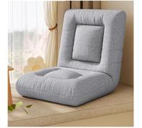 Coussin de siège multifonctionnel, chaise de sol pliable avec dossier réglable, canapé paresseux convertible, canapé debout au sol pour sieste, lit pliable (taille : lin-coton respirant, couleur