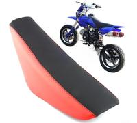 Coussin de siège orienté performance pour HONDA CRF50 XR50 avec noyau dense pour absorption des chocs (rouge + noir)