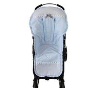Coussin de siège ou matelas de sol compatible avec Bugaboo + Protecteurs de harnais ou coussinets d’épaules. Plusieurs modèles et couleurs disponible (Noa Bleu Claire/Gris, Rembourrage)