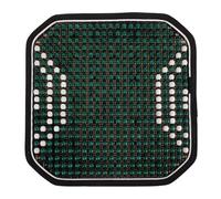 Coussin de Siège Perlé Vert en Bois pour Camion | Protection D’assise, Effet Massant et Antidérapant, Soulage la Pression, pour Canapé et Chaise de Bureau