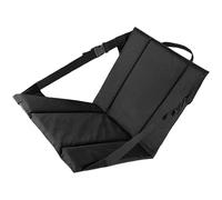 Coussin de siège pliable avec dossier imperméable en cuir synthétique - Idéal pour les stades, les chaises d'extérieur, le bureau - Coussin de siège portable avec dossier