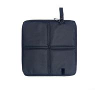 Coussin de siège pliable compact pour le camping, le jardin, le bureau, coussin d'assise anti-pression, tapis Oxford facile à nettoyer pour surfaces rugueuses (noir)