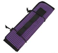 Coussin de siège portable pliable en tissu Oxford imperméable avec fond antidérapant et crochet de suspension pour camping, randonnée, pique-nique et activités de plein air (violet)