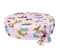 Coussin de Siège Portable Rehausseur Rond 1pc en Coton et Mousse | Housse Zippée Détachable, Entretien Facile, pour Chaise et Chaise de Salle à Manger, Rose