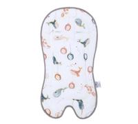 Coussin de siège pour bébé en coton doux et réversible - Coussin d'assise pour poussette - Rembourrage de position confortable - Pour nacelle et poussette