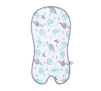 Coussin de siège pour bébé en coton doux et réversible - Coussin d'assise pour poussette - Rembourrage de position confortable - Pour nacelle et poussette
