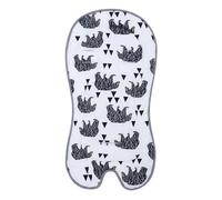 Coussin de siège pour bébé en coton doux et réversible - Coussin d'assise pour poussette - Rembourrage de position confortable - Pour nacelle et poussette