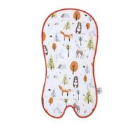 Coussin de siège pour bébé en coton doux et réversible - Coussin d'assise pour poussette - Rembourrage de position confortable - Pour nacelle et poussette