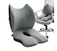 Coussin de siège pour chaise - Soulage l'inconfort du coccyx et du dos | Bureau portable en mousse à mémoire de forme | Coussin de siège ergonomique extra large en mousse à mémoire de forme pour la
