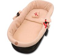 Coussin De Siège Pour Poussette Bébé - Housse De Nacelle Habillage Couffin O Réducteur Chaise Haute Accessoires 3 Pièces Avec Insert Et Oreiller Plumes