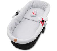 Coussin De Siège Pour Poussette Bébé - Housse De Nacelle Habillage Couffin O Réducteur Chaise Haute Accessoires 3 Pièces Avec Insert Et Oreiller Plumes