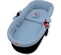 Coussin De Siège Pour Poussette Bébé - Housse De Nacelle Habillage Couffin O Réducteur Chaise Haute Accessoires 3 Pièces Avec Insert Et Oreiller Plumes