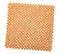Coussin de Siège pour Véhicule à Billes en Bois Khaki Élégant | Ventilé et Massant, Ajustement, pour Voiture et Chaises de Bureau, Confort Quotidien
