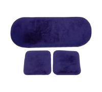 Coussin de siège pour Voiture | 3 pièces en Peluche Chaude pour l' et Le Dos, Coussin de siège de Conduite | pour intérieur de Voiture, Camion, véhicule, Hiver, Noël, Voyage, Long Voyage, Assise