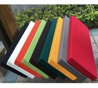Coussin de siège rectangulaire imperméable pour extérieur et intérieur, doux, antidérapant, housse amovible, pour 24 places, parfait pour terrasse et balançoire