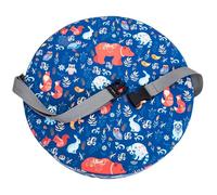 Coussin de Siège Rehausseur Imperméable Rond, pour Garçon et Filles, Bleu | Mousse et Fibre Polyester, Petit et Léger, Détachable pour Lavage, Manger et Jouer