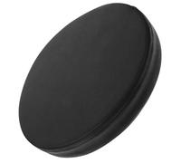 Coussin de Siège Rond 35x5x5cm en Cuir Noir, Confort Assise | Mousse Épaisse, Pression Réduite, pour Chaise de Bureau, Sol, Contemplation, Style Classique