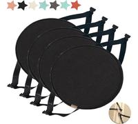Coussin de siège Rond antidérapant pour Tabouret de Chaise,Coussin de siège de Chaise de Salle à Manger,Coussin de siège Rond pour Tabouret de Chaise(G7,4pc:40cm/15.7in)