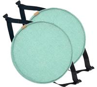 Coussin de siège Rond antidérapant pour Tabouret de Chaise,Coussin de siège de Chaise de Salle à Manger,Coussin de siège Rond pour Tabouret de Chaise (Color : 1, Size : 2pc:33cm/12.9in)