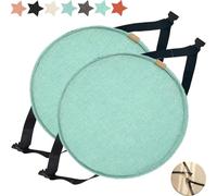 Coussin de siège Rond antidérapant pour Tabouret de Chaise,Coussin de siège de Chaise de Salle à Manger,Coussin de siège Rond pour Tabouret de Chaise(G1,2pc:30cm/11.8in)