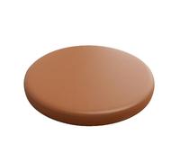 Coussin de siège rond en mousse à mémoire de forme - 45 cm - Imperméable et antidérapant - Sangles réglables - Confortable - Pour intérieur/extérieur - Couleur café pour un soutien et un style