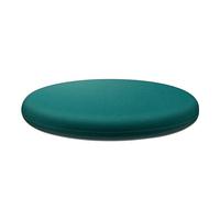 Coussin de Siège Rond En Mousse à Mémoire de Forme Coussin de Tabouret Doux Et Coussin de Chaise Lavable pour Cuisine Salle à Manger Jardin Bureau Intérieur Et Extérieur (Vert Foncé 35 X 35 cm)