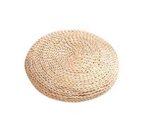 Coussin de siège Rond en Paille | Coussin de Sol en Paille de Forme Ronde avec intérieur en de Soie,Articles ménagers au Sol pour la méditation Yoga Maisons Gymnases Sel d