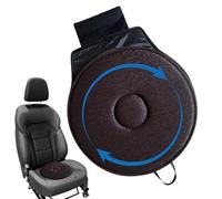 Coussin de siège rotatif, coussin de siège rotatif pour voiture - Coussin de siège auto antidérapant - Coussin de siège rond antidérapant pour voiture, pivotant à 360 degrés, pour personnes âgées et e