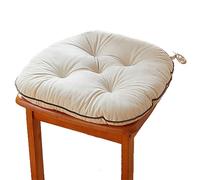 Coussin de siège Solide et Confortable for chaises Salle à Manger, Coussins Chaise Doux Poils Courts, Bureau, planchers en Bois Dur for Indoo, Couleur : Kaki(Pearl White,48 * 45cm(2pcs))