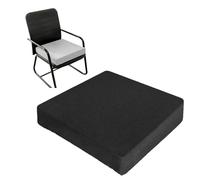 Coussin de siège surélevé pour fauteuil roulant de bureau et utilisation en extérieur - Coussin épais antidérapant 55 x 55 x 15 cm Soutien confortable pour adultes Noir