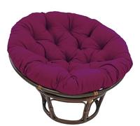 Coussin de siège Suspendu Rond de 50 cm pour Chaise d'extérieur, en Tissu Polyester Doux, imperméable et antitache. Intérieur Garni de Coton PP épais. Indéformable.