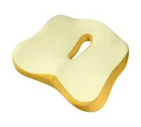 Coussin de Siège Voiture pour Ford Puma K2/Puma St K2 2020-2026, SièGe Compensé Cale Rehausseur Conducteur Confortable Respirant Antidérapant Accessoires,F/Yellow