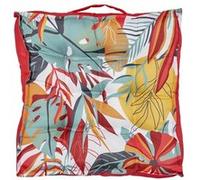 Coussin de sol 40x40 déhoussable tissu déperlant paradis exotique - CMP_Drop Multicolore G