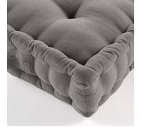 Coussin de sol 50x50 cm - Uni - Gris