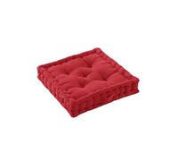 SOPHIE - Coussin de Sol 50x50cm Coton Coloris Cerise -