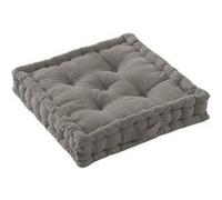 SOPHIE - Coussin de Sol 50x50cm Coton Coloris Granit -