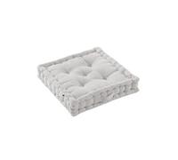 SOPHIE - Coussin de Sol 50x50cm Coton Coloris Nuage -