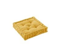 SOPHIE - Coussin de Sol 50x50cm Coton Coloris Safran -