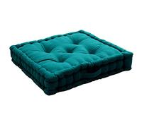 Enjoy Home - Coussin de sol Panama avec poignée - 50 cm x 50 cm - Vert émeraude - Panama Vert
