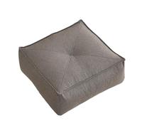ＡＷＨＡＯ Coussin de Sol avec Poignée, Coussin d'Assise Confortable et Élégant, 40x40x15cm, Rembourrage Épais et Matelassé pour Balcon Chambre Salon Bureau, Gris foncé
