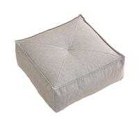 ＡＷＨＡＯ Coussin de Sol avec Poignée, Coussin d'Assise Confortable et Élégant, 40x40x15cm, Rembourrage Épais et Matelassé pour Balcon Chambre Salon Bureau, Gris Clair