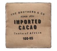 Atmosphera – Coussin de sol Cacao marron 40 x 40 cm