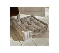 Coussin De Sol Imprimé Rayures Coton 40x40 Cm