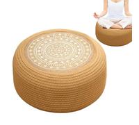 Coussin de sol de méditation - Coussin d'assise confortable - Siège de yoga - Coussin de sol doux pour méditation - Housse en coton durable avec rembourrage solide - Pour les sièges du sol et le sol