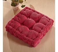 Coussin de sol de méditation épais matelassé en coton perlé doux pour fauteuil et siège confortable, idéal pour la relaxation intérieur/extérieur, 60 x 165 cm, bleu