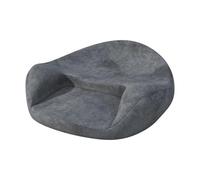 Coussin de sol de yoga en mousse à mémoire de forme pour femme, grand coussin confortable de pleine conscience pour adultes pour la relaxation et une longue période assise (gris)