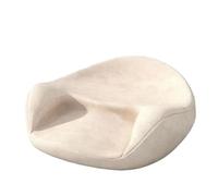 Coussin de sol de yoga en mousse à mémoire de forme pour femme, grand coussin de pleine conscience pour adultes pour se détendre et rester assis longtemps (blanc)