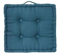coussin de sol dorian - 40 x 40 cm - bleu canard Bleu G