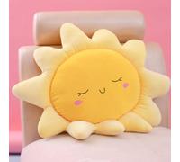 Coussin de sol en forme de fleur en forme de soleil,Coussin de chaise surdimensionné,Coussin de soleil mignon en peluche,Pour décoration de la maison,Pour enfants et filles,Cadeau,Soleil,58 cm