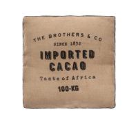 Atmosphera – Coussin de sol Cacao marron 40 x 40 cm